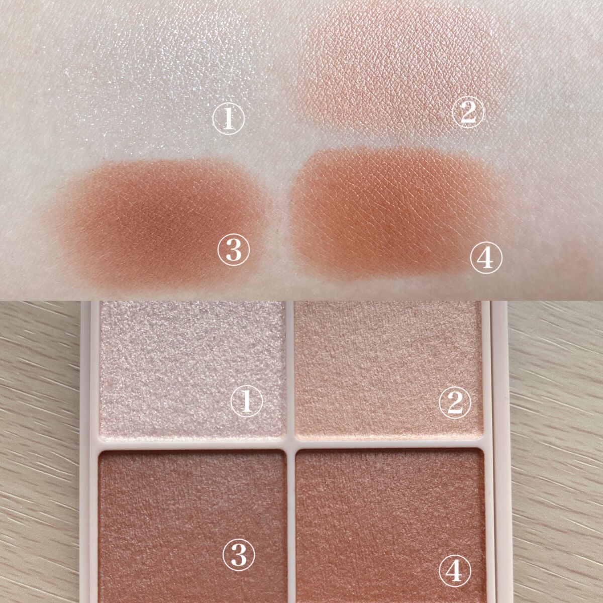 シルキースフレアイズ(マットタイプ)/キャンメイク/アイシャドウパレットを使ったクチコミ(2枚目)