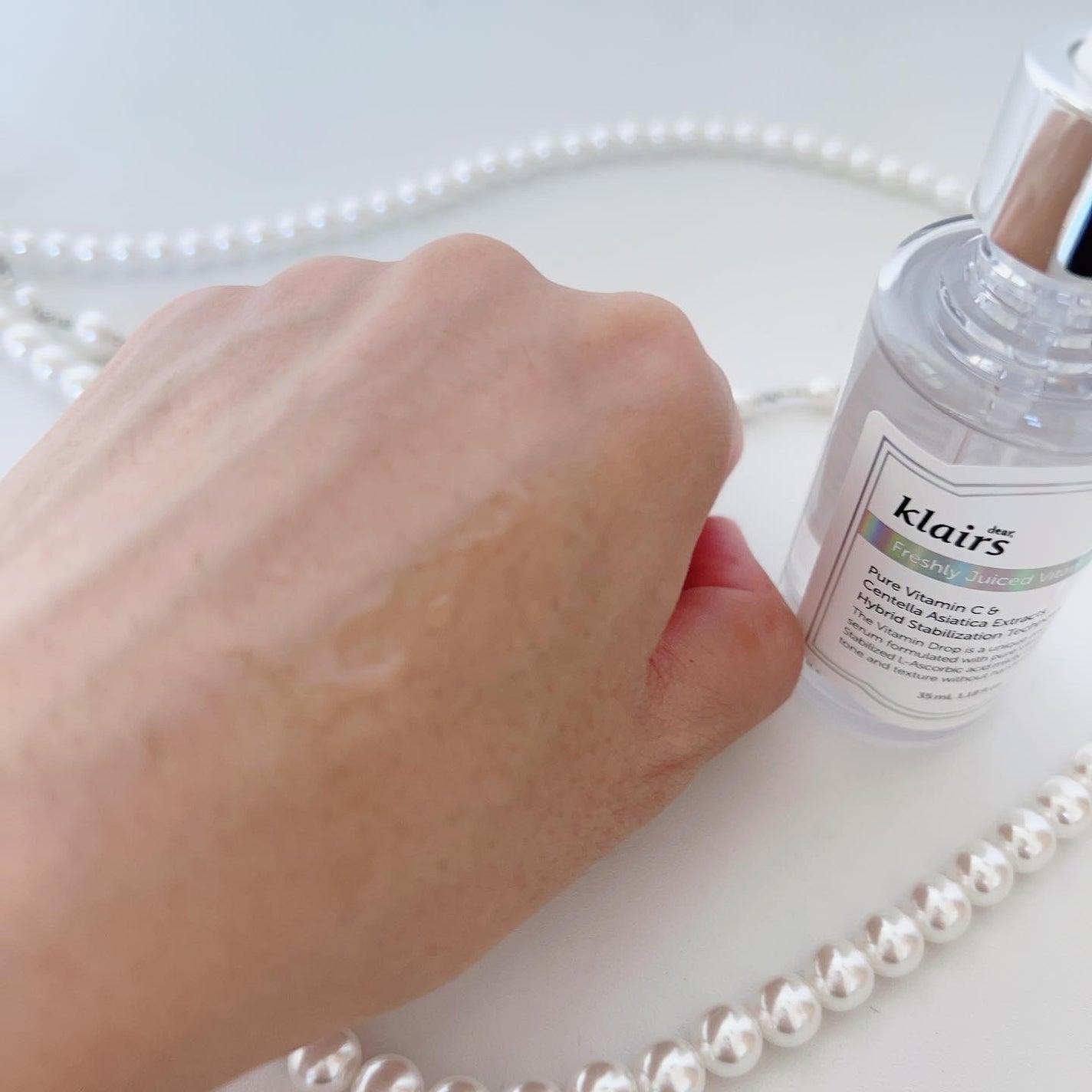 フレッシュリージュースドビタミンドロップ(35ml)/Klairs/美容液を使ったクチコミ(4枚目)