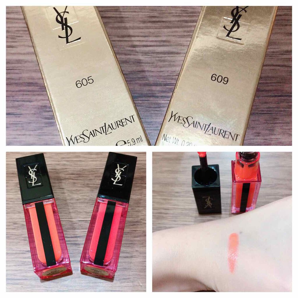 ルージュ ピュールクチュール ヴェルニ ウォーターステイン/YVES SAINT LAURENT BEAUTE/口紅を使ったクチコミ(1枚目)