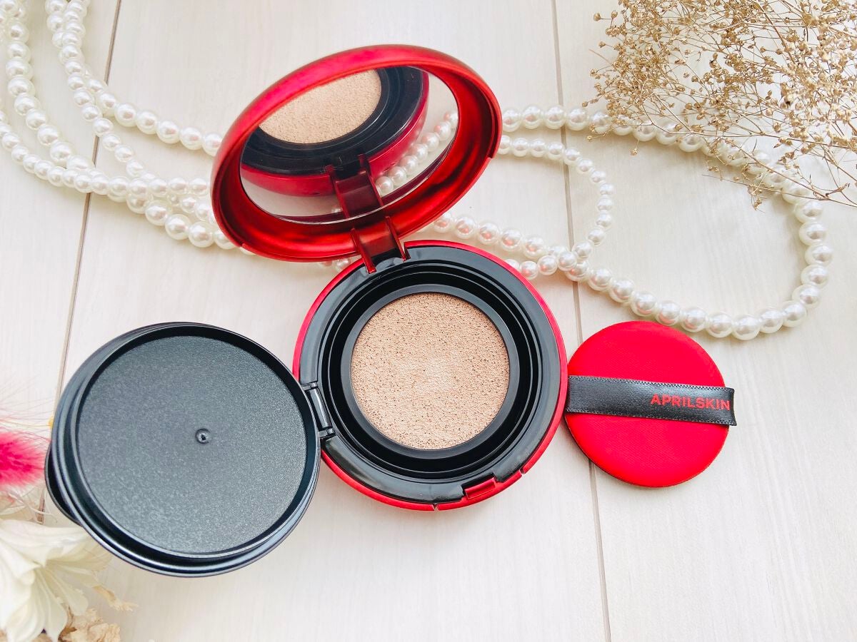 ハイパーカバーフィットクッション グラファイト/APRILSKIN/クッションファンデーションを使ったクチコミ(6枚目)