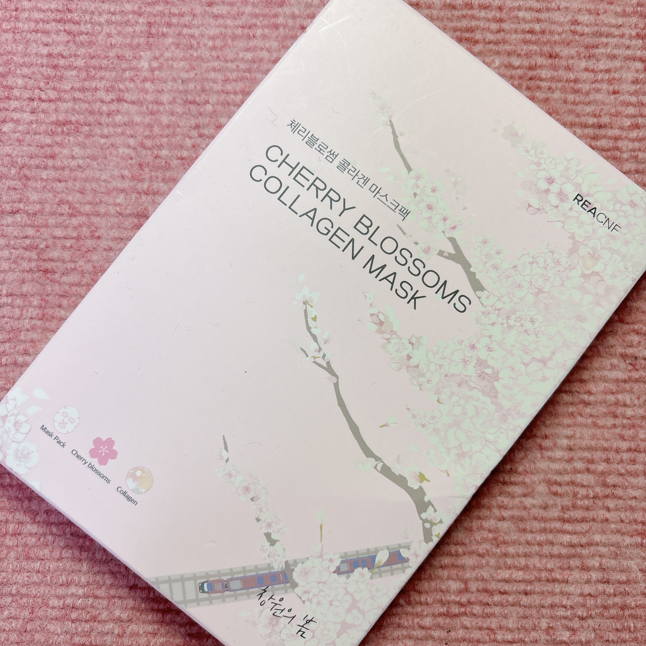 チェリーブロッサム コラーゲンマスク/REACNF/シートマスク・パックを使ったクチコミ（1枚目）