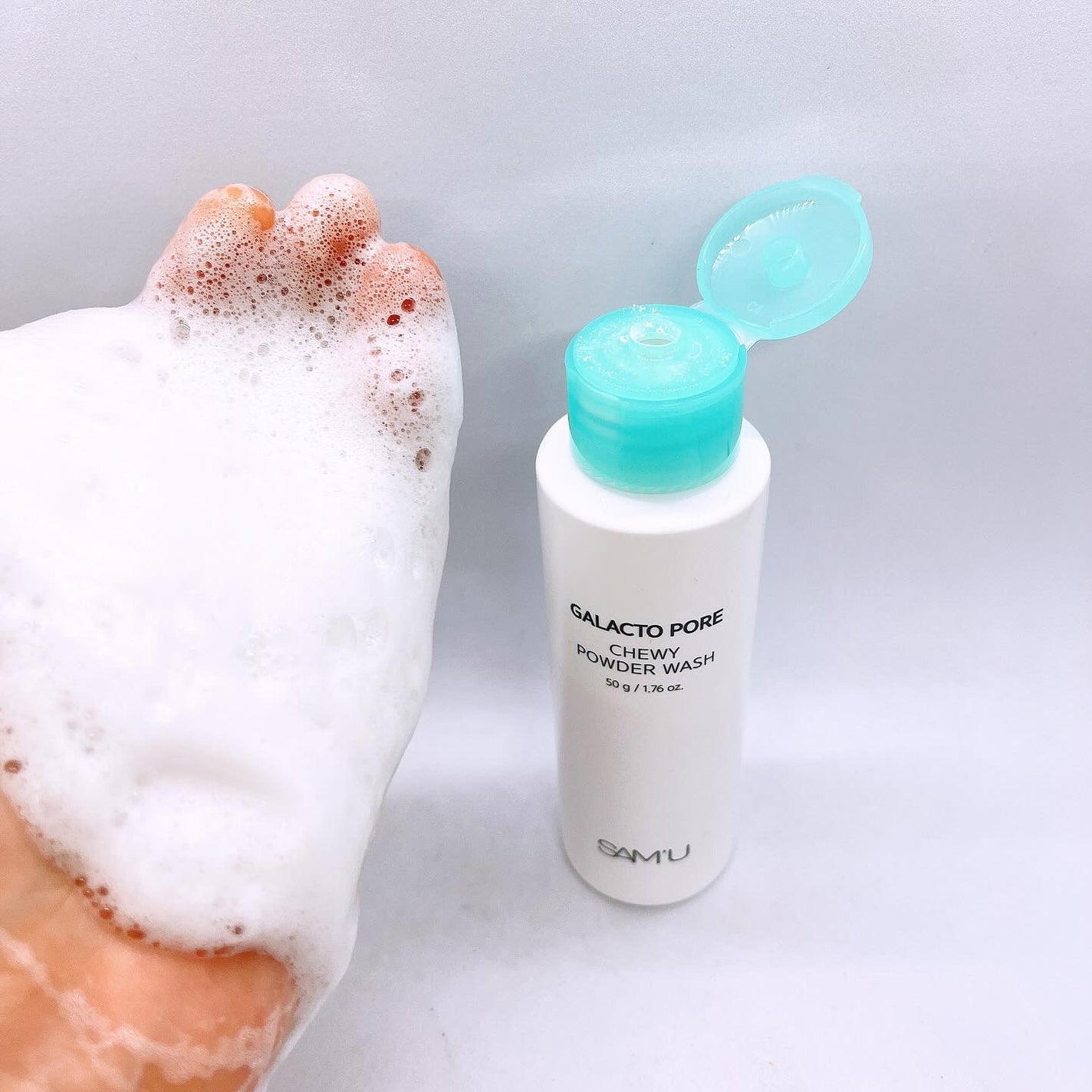 サミュ ガラクトポア チューイー パウダーウォッシュ/SAM'U/洗顔パウダーを使ったクチコミ(4枚目)