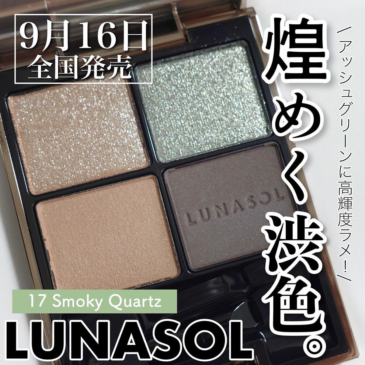 アイカラーレーション 17 Smoky Quartz/LUNASOL/アイシャドウパレットを使ったクチコミ（1枚目）