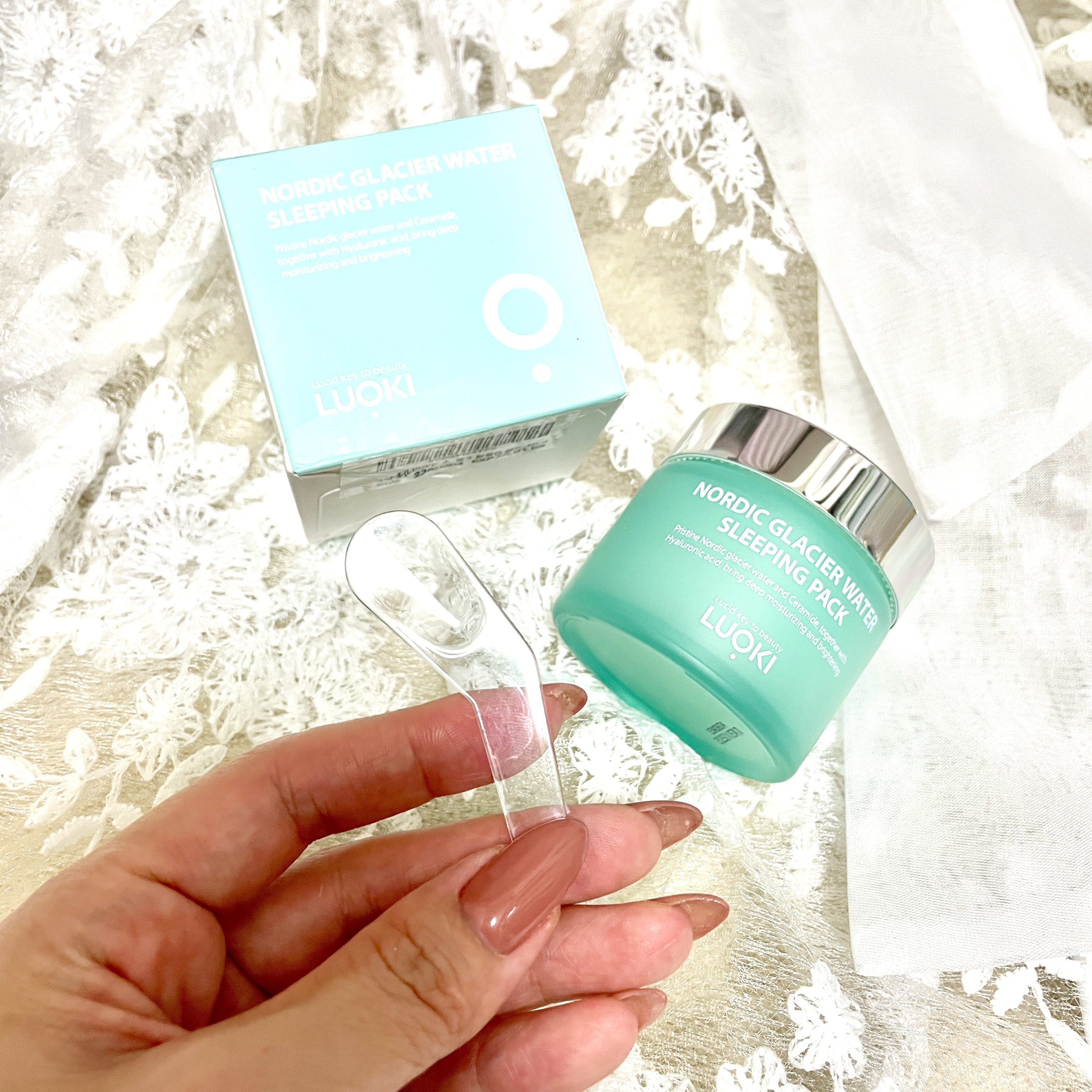 ノルディック氷河水スリーピングパック/LUOKI/フェイスクリームを使ったクチコミ（1枚目）