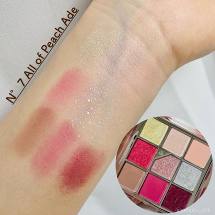 グリッターペディアアイパレット/unleashia/アイシャドウパレットを使ったクチコミ(6枚目)