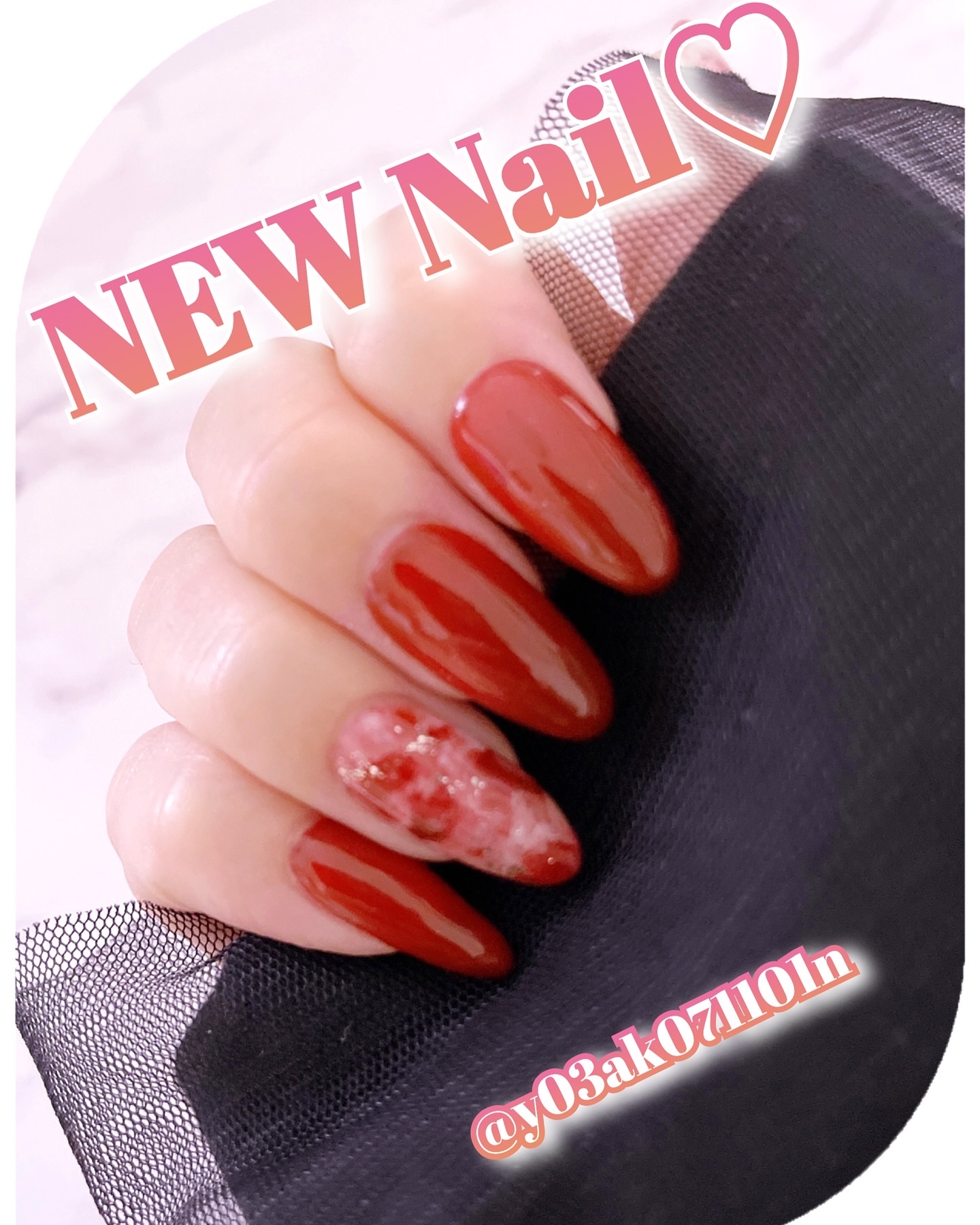 ＃ジェルネイル,#セルフネイル,#大人可愛いネイル,#秋ネイル,＃セルフジェルネイル,#マーブルネイル,#ボルドーネイルのネイルデザイン