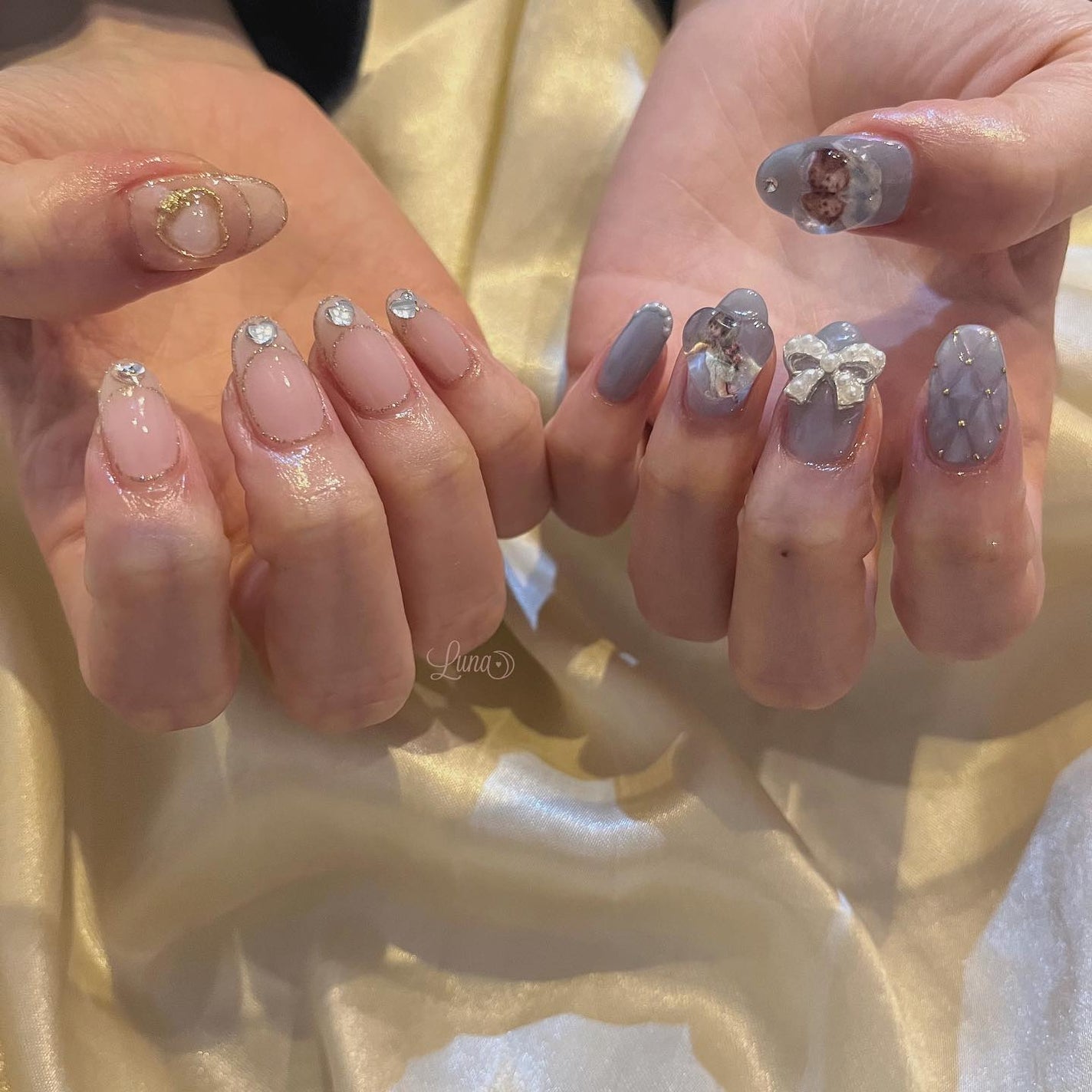 Iuna. Mizuki on LIPS 「.スペシャルプラン👼🏻💧#nail#nailstagram#g..」(1枚目)