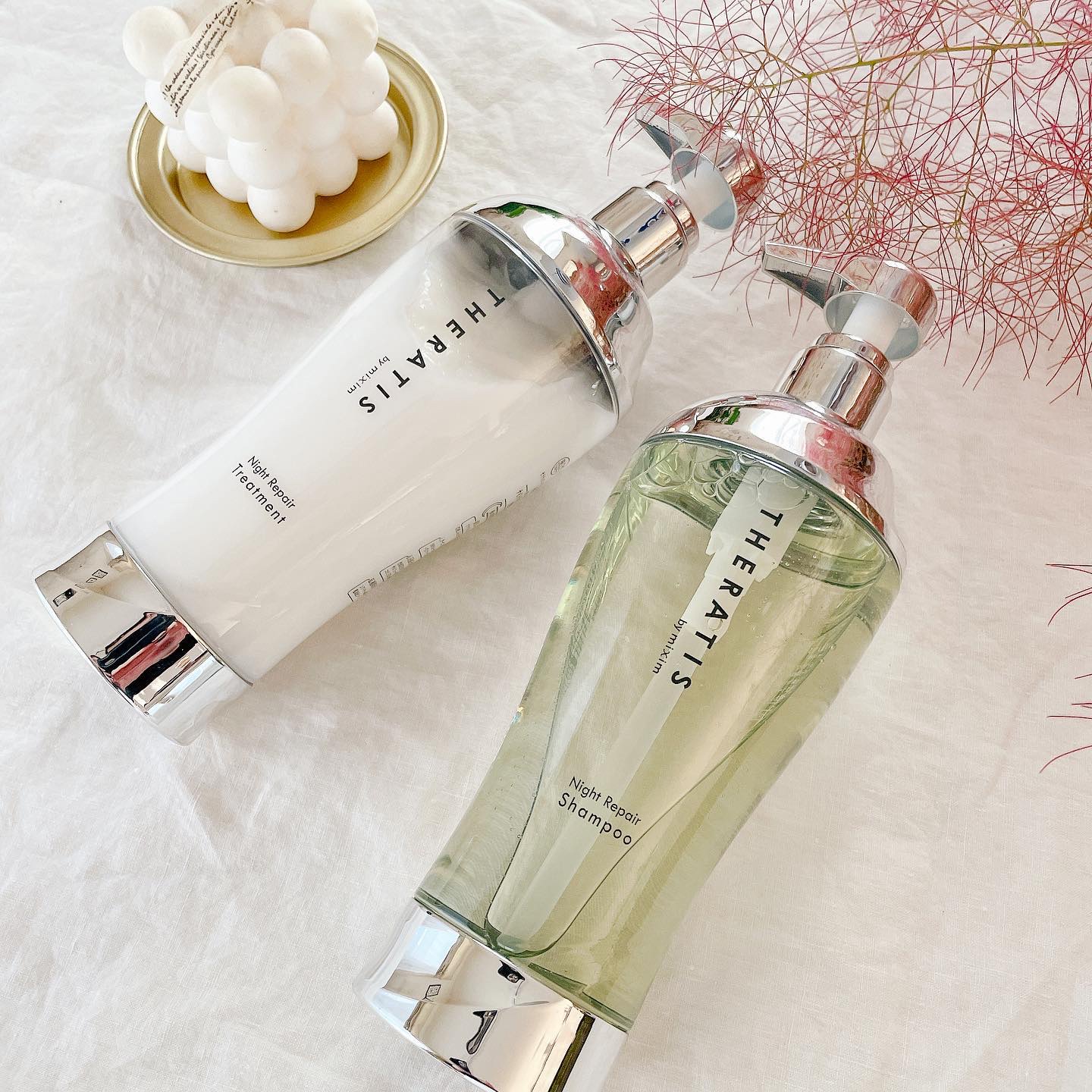ナイトリペア シャンプー/ヘアトリートメント/THERATIS/シャンプー・コンディショナーを使ったクチコミ（1枚目）