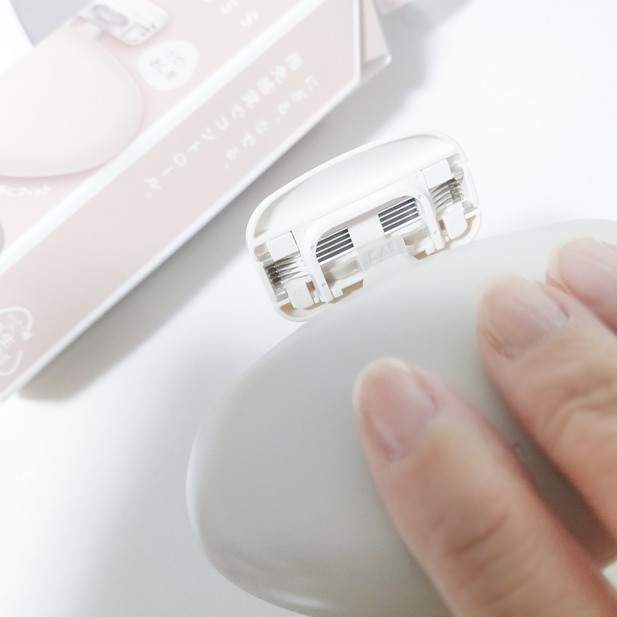 miness うで・あし用カミソリ/貝印/シェーバーを使ったクチコミ（3枚目）