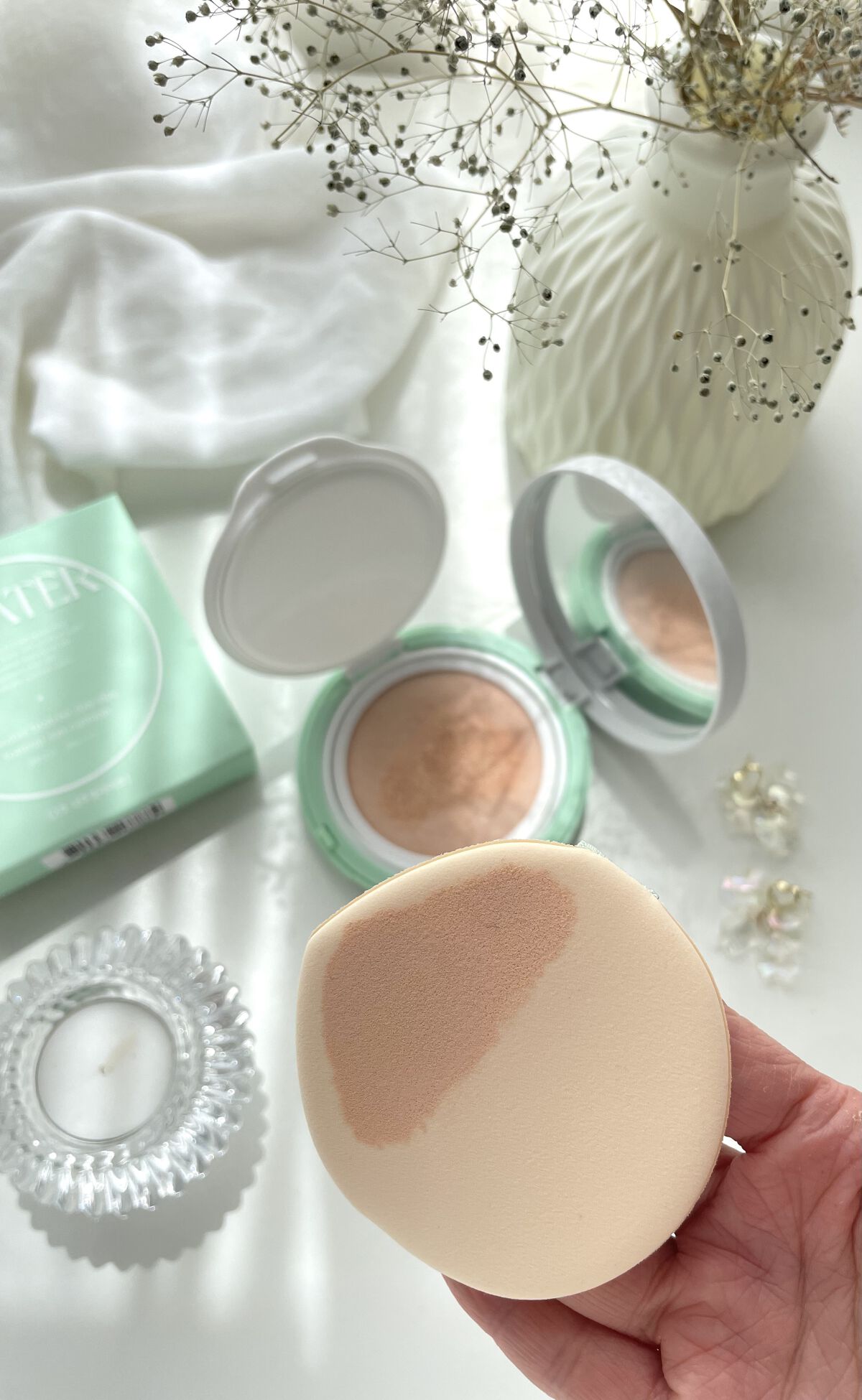 ティーツリーデイデイトーンアップサンクッション/NOWATER/日焼け止めローションを使ったクチコミ（2枚目）