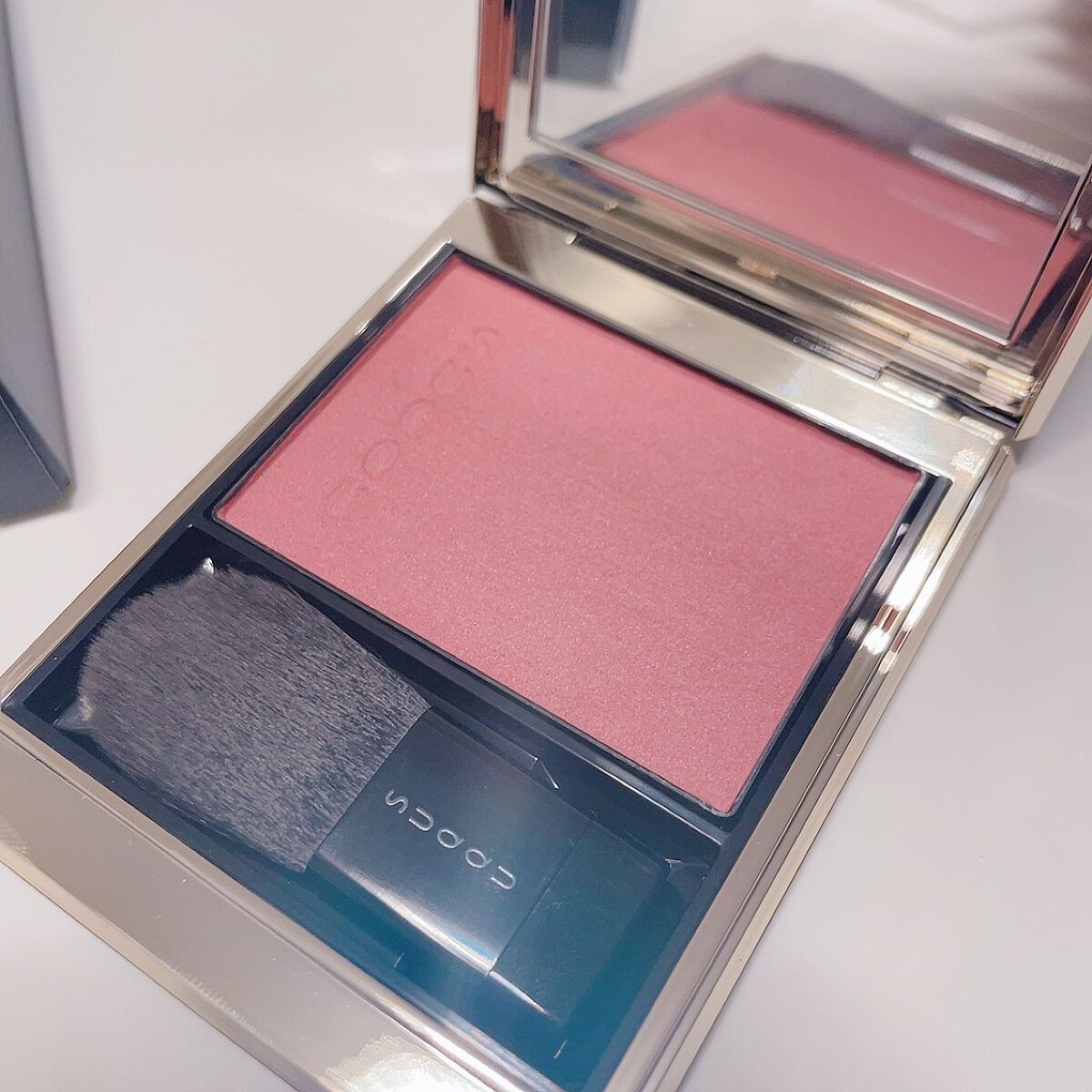 メルティング パウダー ブラッシュ 04 澄色/SUQQU/パウダーチークを使ったクチコミ（3枚目）