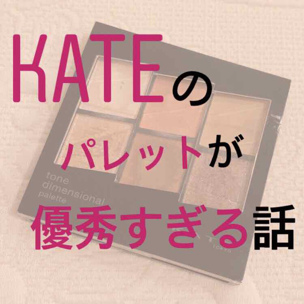 トーンディメンショナルパレット/KATE/メイクアップキットを使ったクチコミ（1枚目）