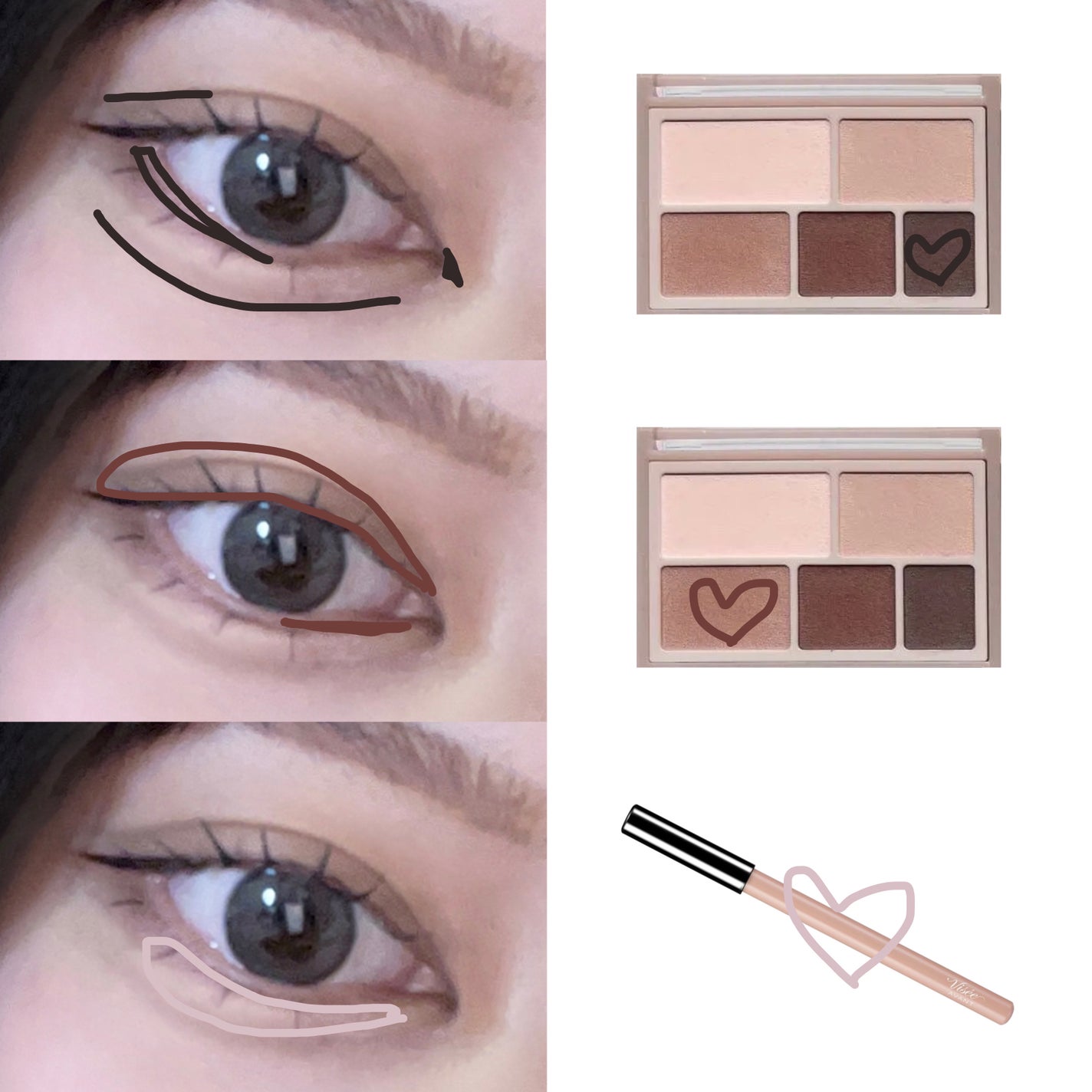 パーフェクトマルチアイズ/キャンメイク/アイシャドウパレットを使ったクチコミ(2枚目)