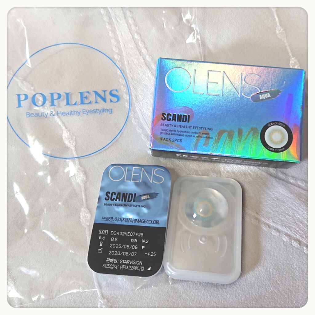 SCANDI(スカンディ) グレー/OLENS/カラーコンタクトレンズを使ったクチコミ（3枚目）