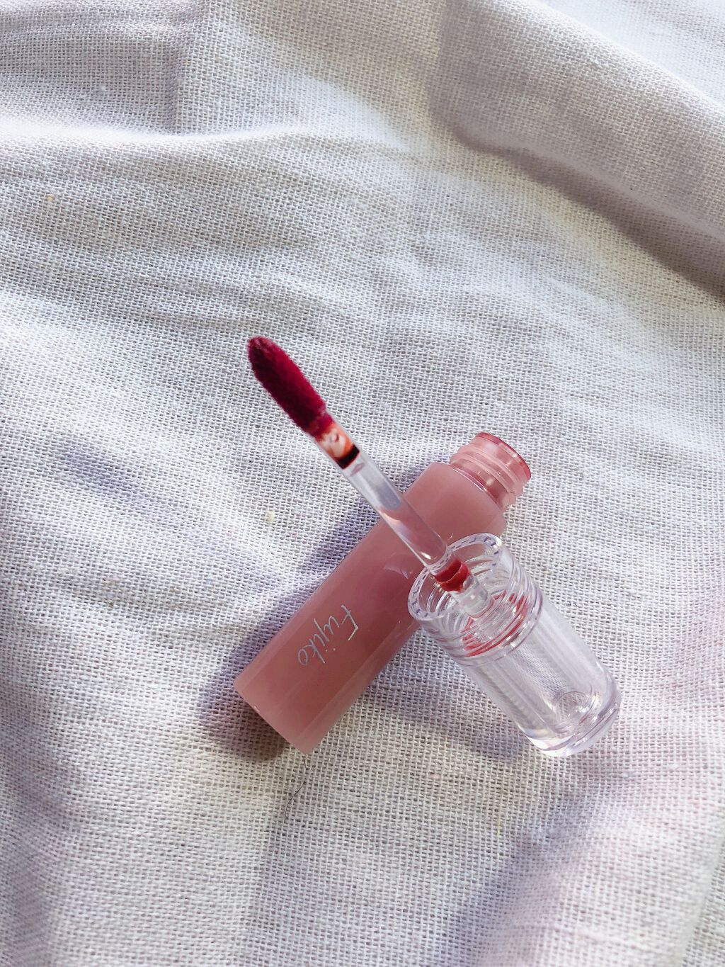 ニュアンスラップティント 03 珊瑚ブラウン/Fujiko/リップティントを使ったクチコミ（2枚目）