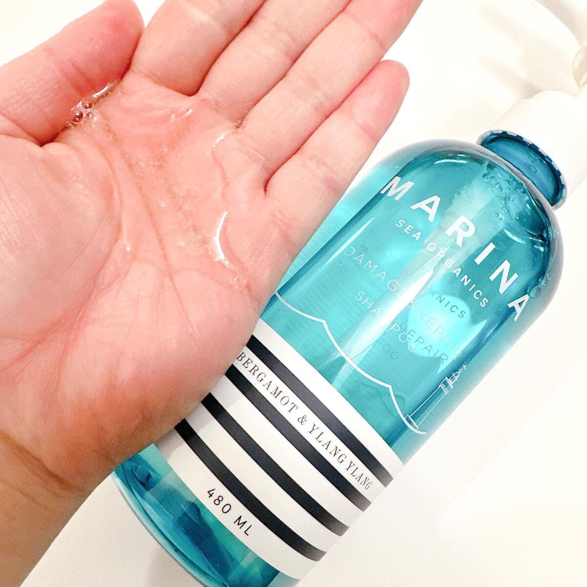 モイストシャンプー/マリーナシーオーガニック/市販シャンプーを使ったクチコミ(2枚目)