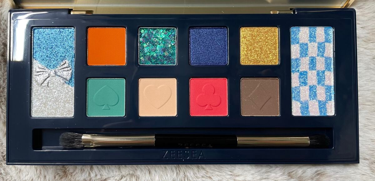 アリスドリームランドシリーズ 12色アイシャドウパレット(ZEESEA×大英博物館)/ZEESEA/アイシャドウパレットを使ったクチコミ(3枚目)