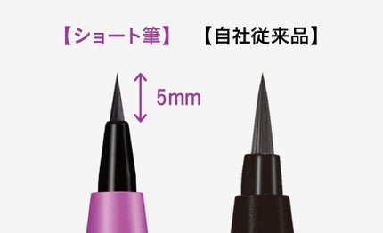 「密着アイライナー」ショート筆リキッド/デジャヴュ/リキッドアイライナーを使ったクチコミ(2枚目)