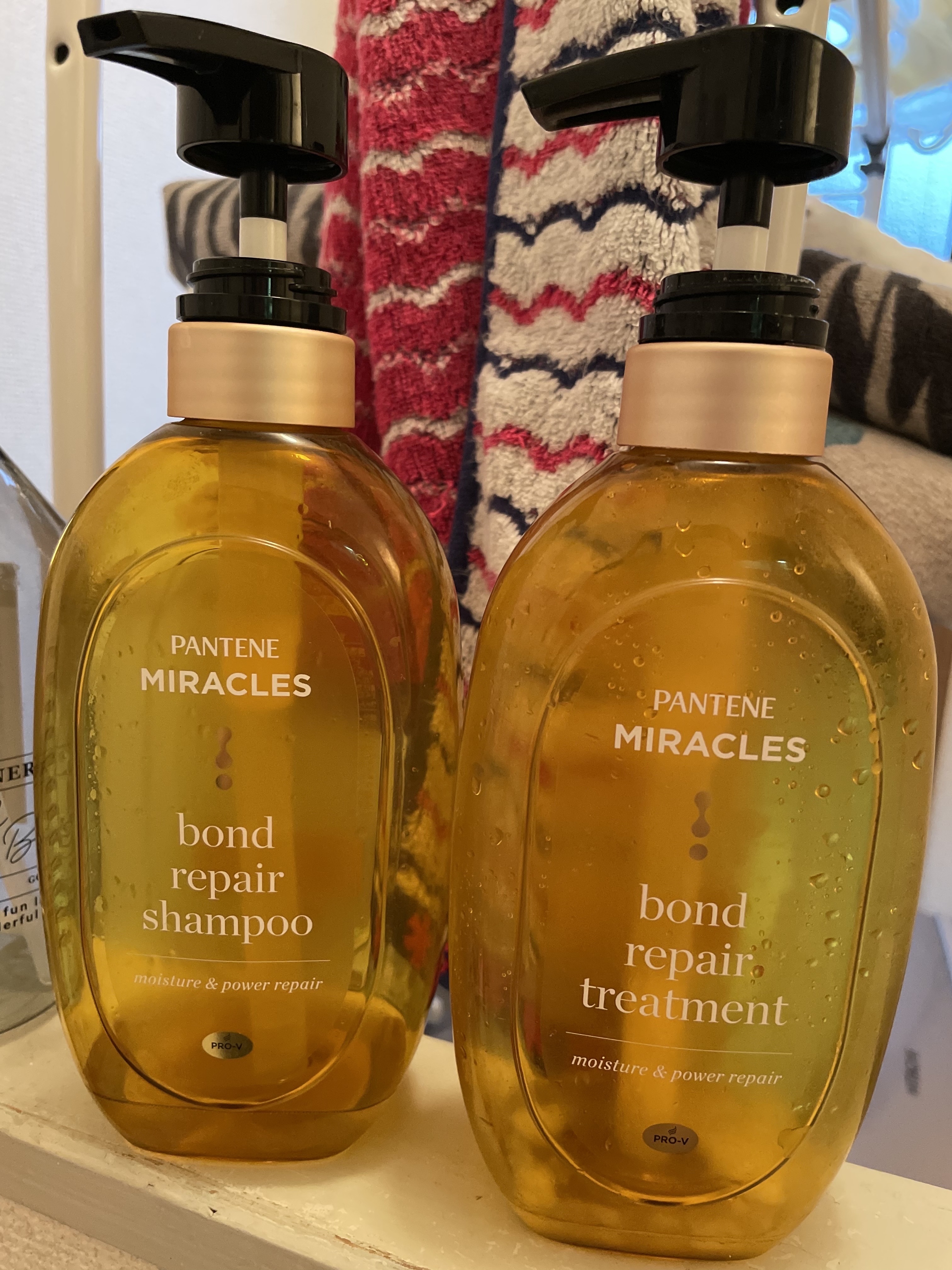 ボンドリペアシリーズ モイスチャー＆パワーリペア  シャンプー＆トリートメント/パンテーン/市販シャンプーを使ったクチコミ（1枚目）