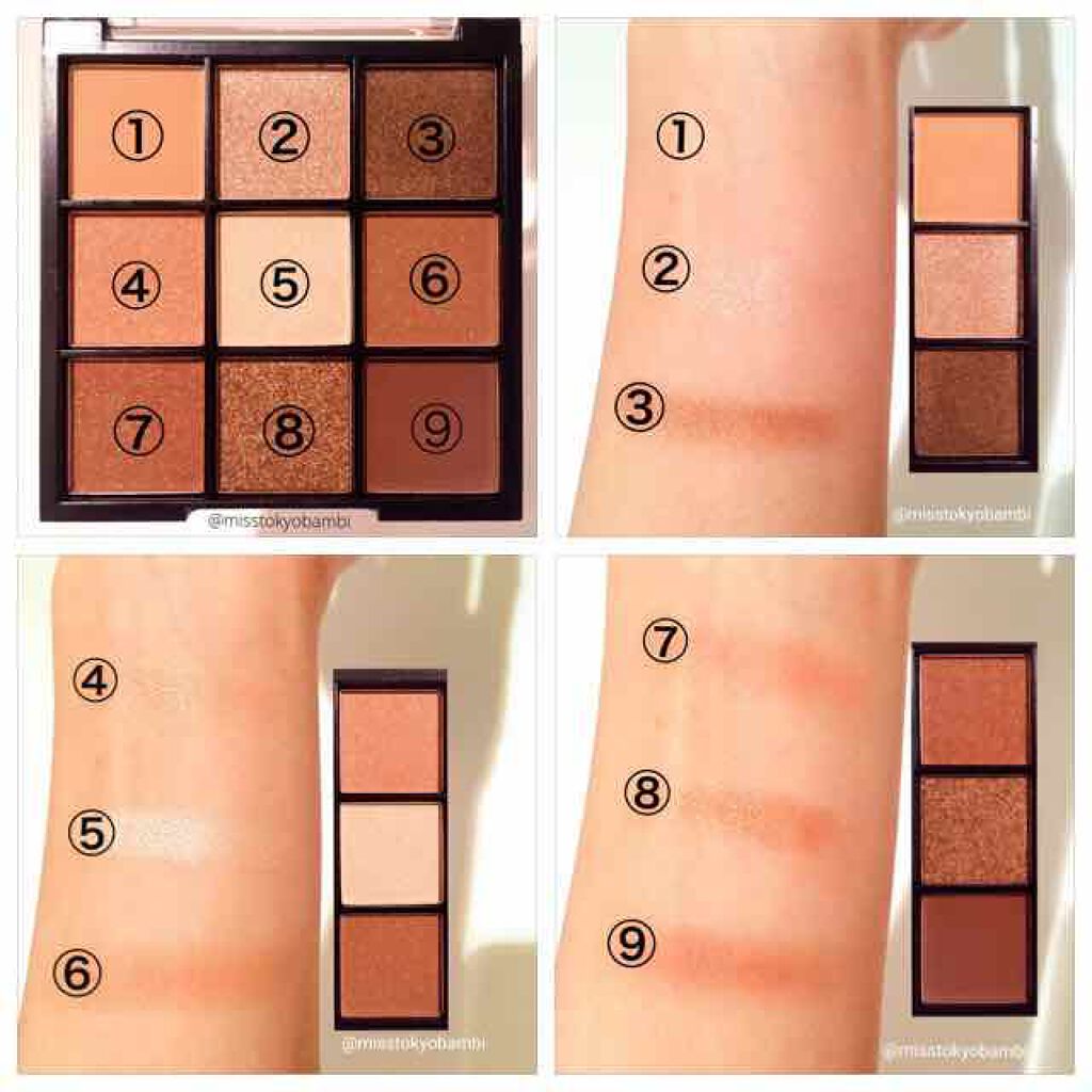 UR GLAM　BLOOMING EYE COLOR PALETTE/U R GLAM/アイシャドウパレットを使ったクチコミ（2枚目）