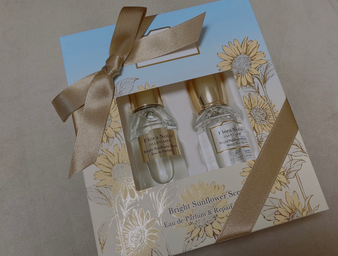 ブライトサンフラワー オードパルファン&リペアヘアオイル/Flora Notis JILL STUART/その他キットセットを使ったクチコミ(1枚目)