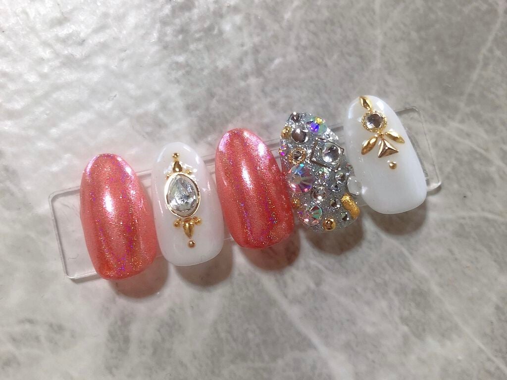 ユニコーンパウダー/セリア/ネイル用品を使ったクチコミ(6枚目)