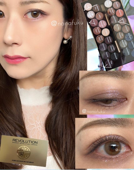 30アイシャドウパレット フォーチュンフェイバーズ ザブレイブ/MAKEUP REVOLUTION/アイシャドウパレットを使ったクチコミ(2枚目)