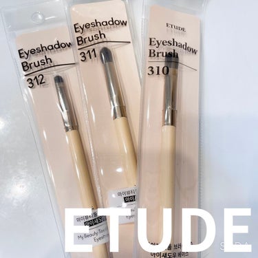 マイビューティーツール312 アイシャドウブラシ（ポイント用）/ETUDE/メイクブラシを使ったクチコミ（1枚目）