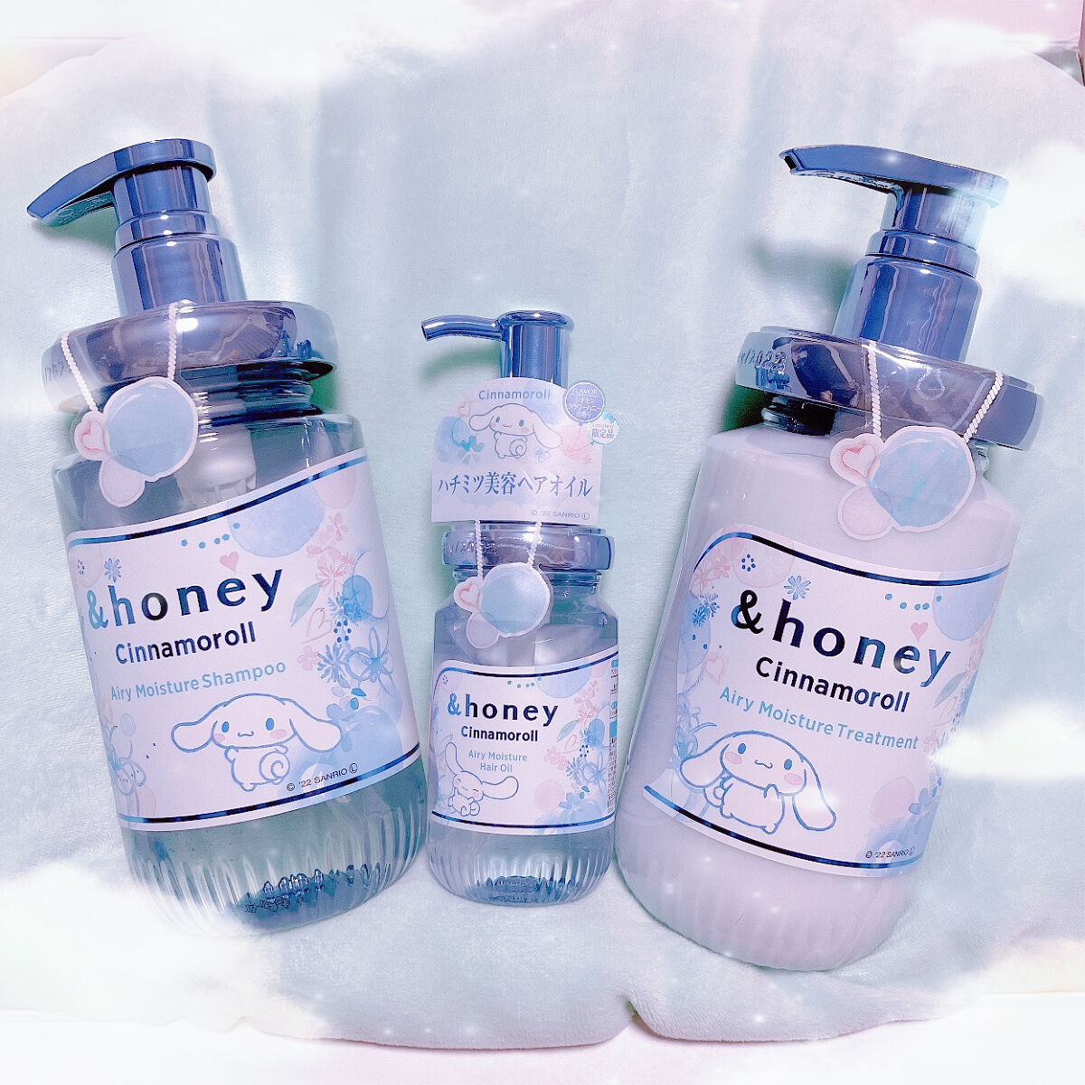 シナモロール エアリーモイスチャー  限定ペアセット/&honey/シャンプー・コンディショナーを使ったクチコミ（1枚目）