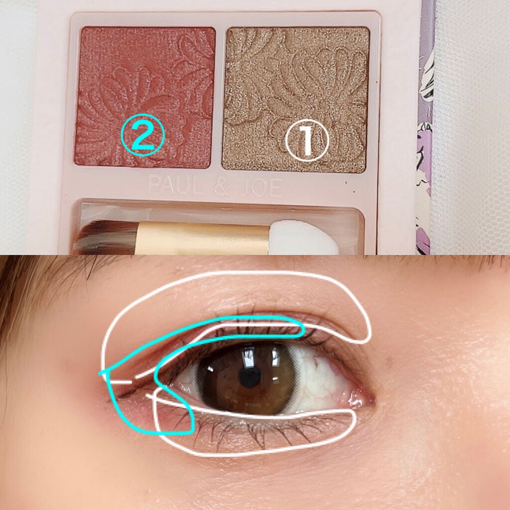 アイカラー デュオ/PAUL & JOE BEAUTE/アイシャドウパレットを使ったクチコミ(5枚目)