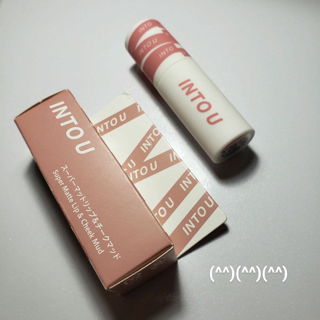 スーパーマットリップ&チークマッド/INTO U/口紅を使ったクチコミ(1枚目)