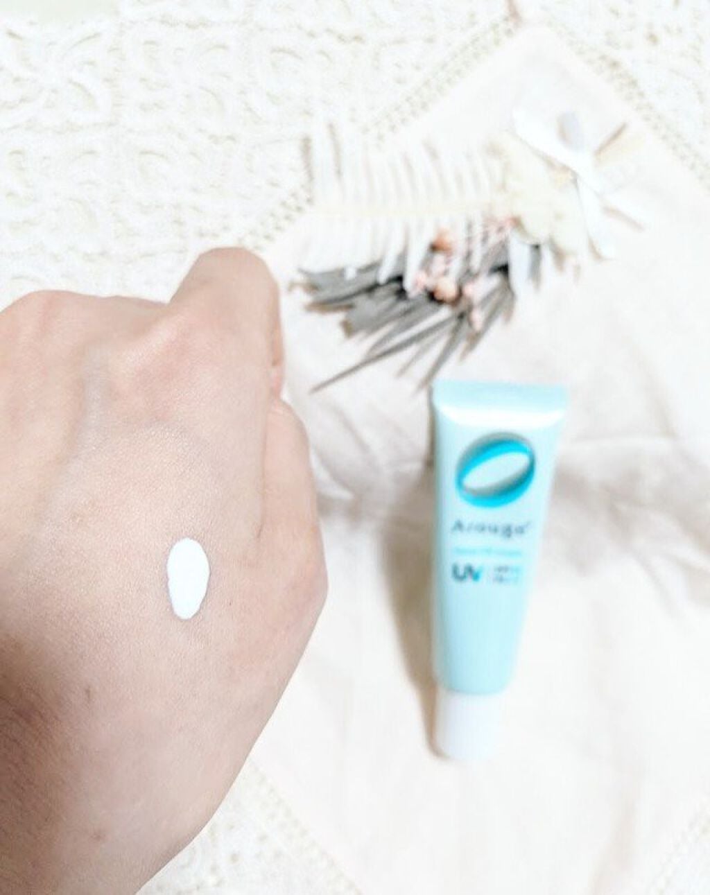 モイストUVクリーム/アルージェ/日焼け止めクリームを使ったクチコミ(4枚目)