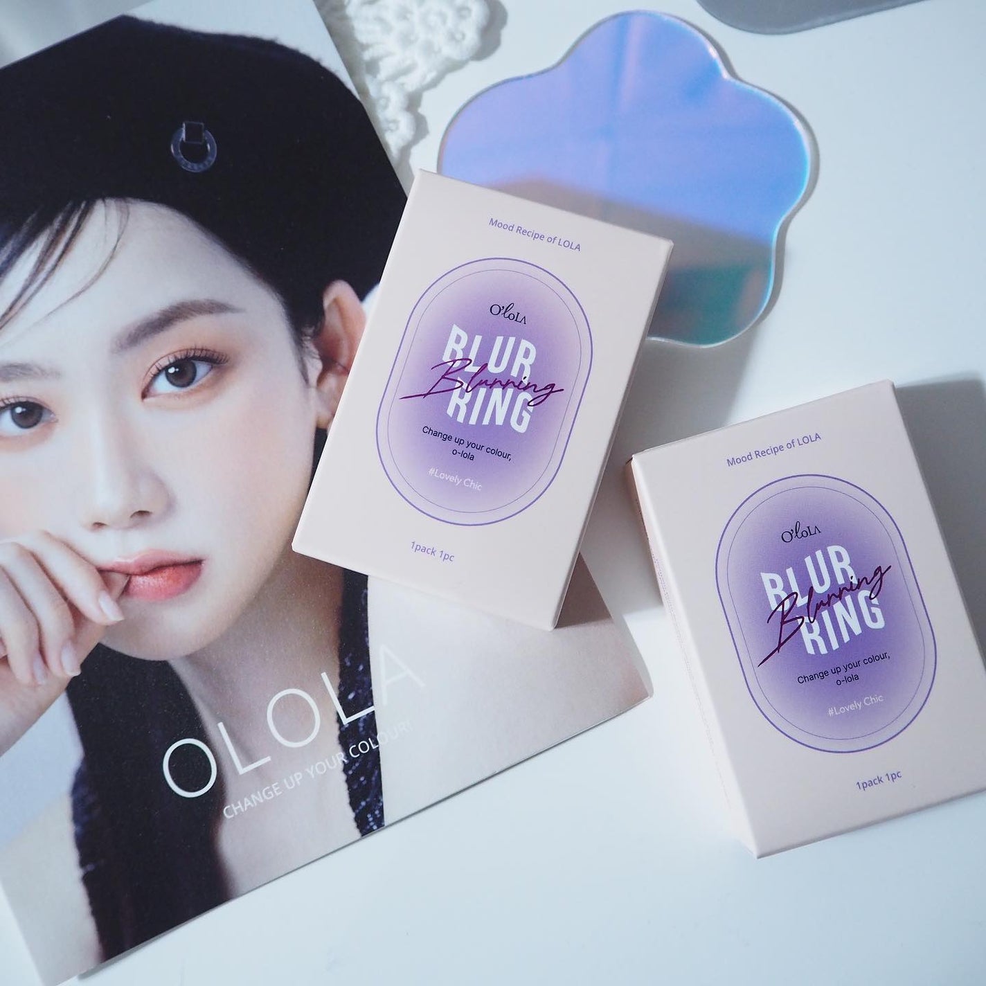 ブラーリング/OLOLA/カラーコンタクトレンズを使ったクチコミ(9枚目)