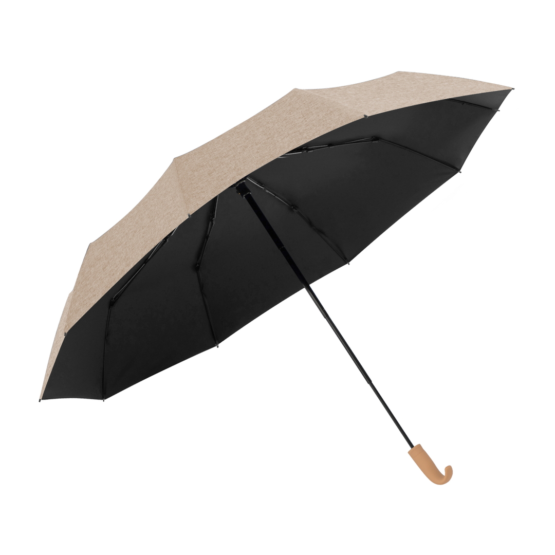 solshade021 4段折メンズ日傘 杢セピア