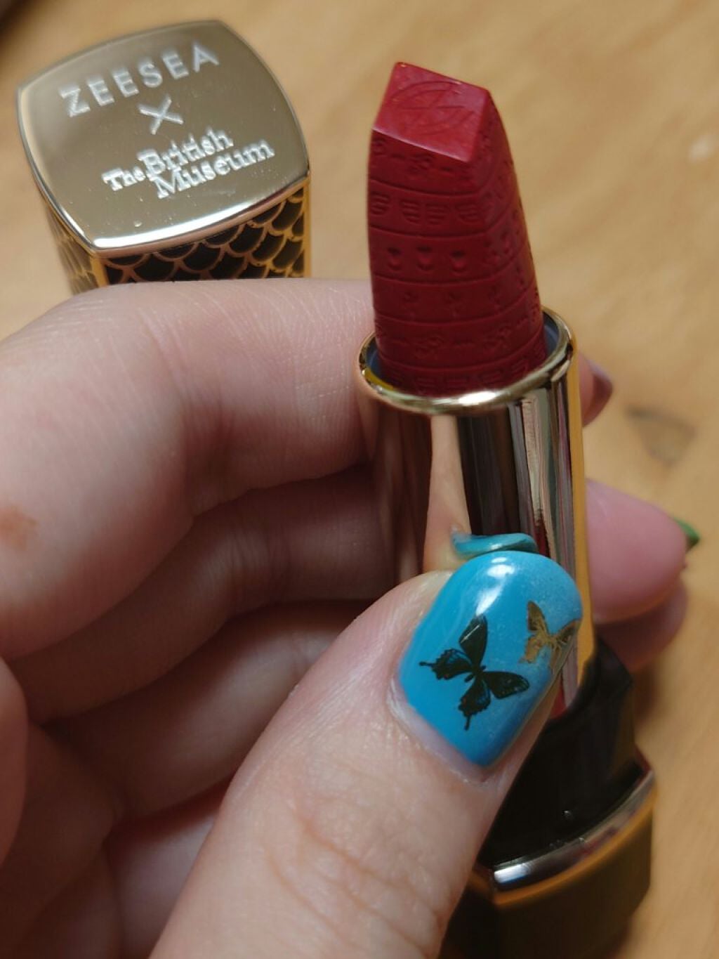 エジプトシリーズ シルキーリップスティック/ZEESEA/口紅を使ったクチコミ(3枚目)