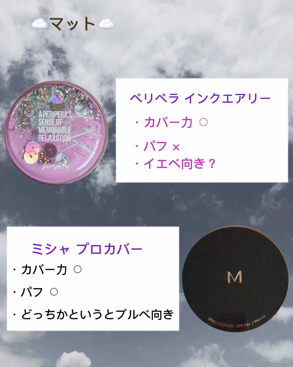 M クッション ファンデーション(モイスチャー)/MISSHA/クッションファンデーションを使ったクチコミ(2枚目)