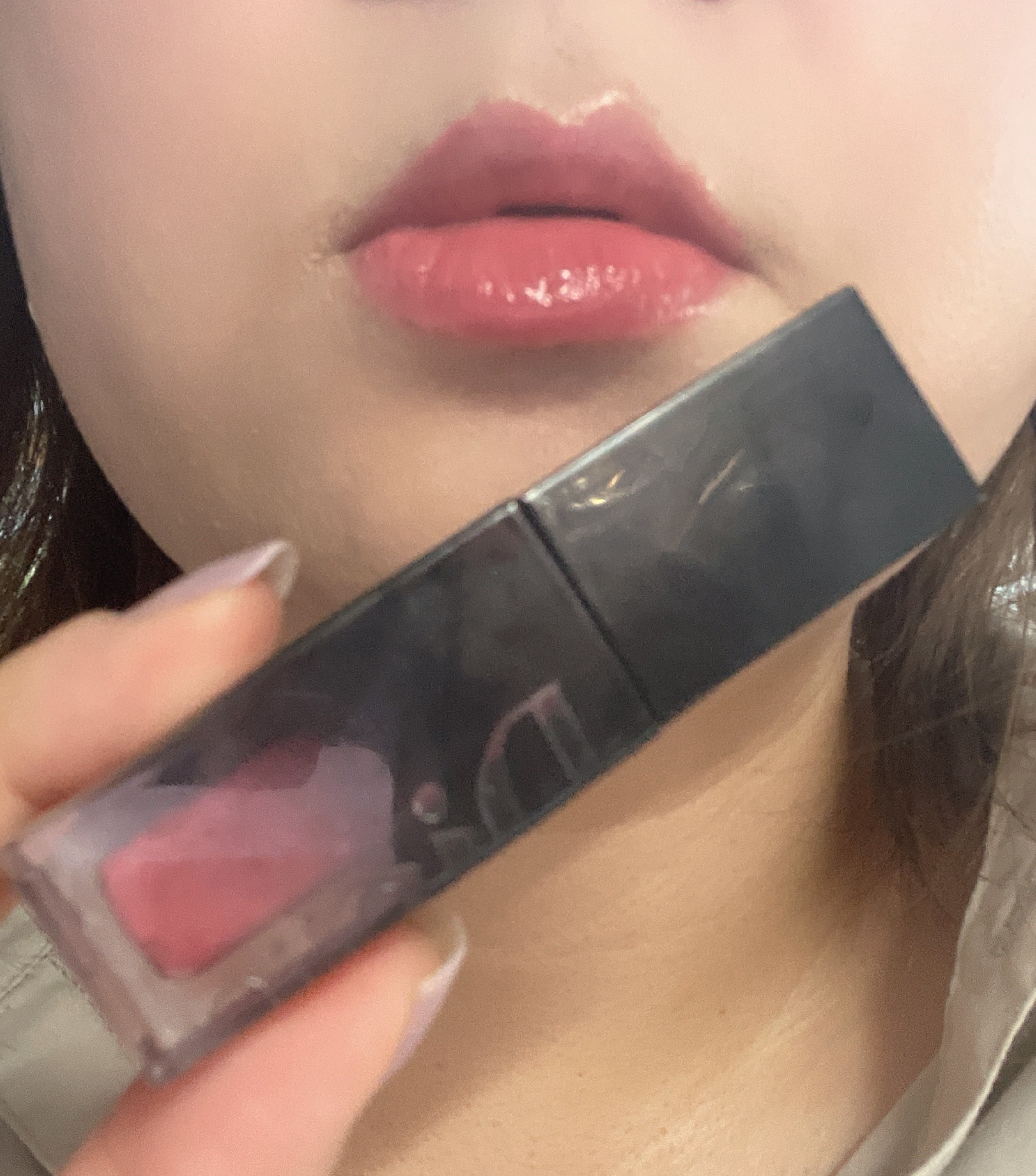 スーパーマットリップ＆チークマッド/INTO U/口紅を使ったクチコミ（3枚目）