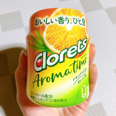 クロレッツ　AROMATIME〈レモングラス香るオレンジ味〉ボトル

食後の口臭ケアにぴったりの甘味控えめ・爽やかでさっぱりした味わいのガムです☺️

今までにない風味(レモングラス)が感じられるオレン