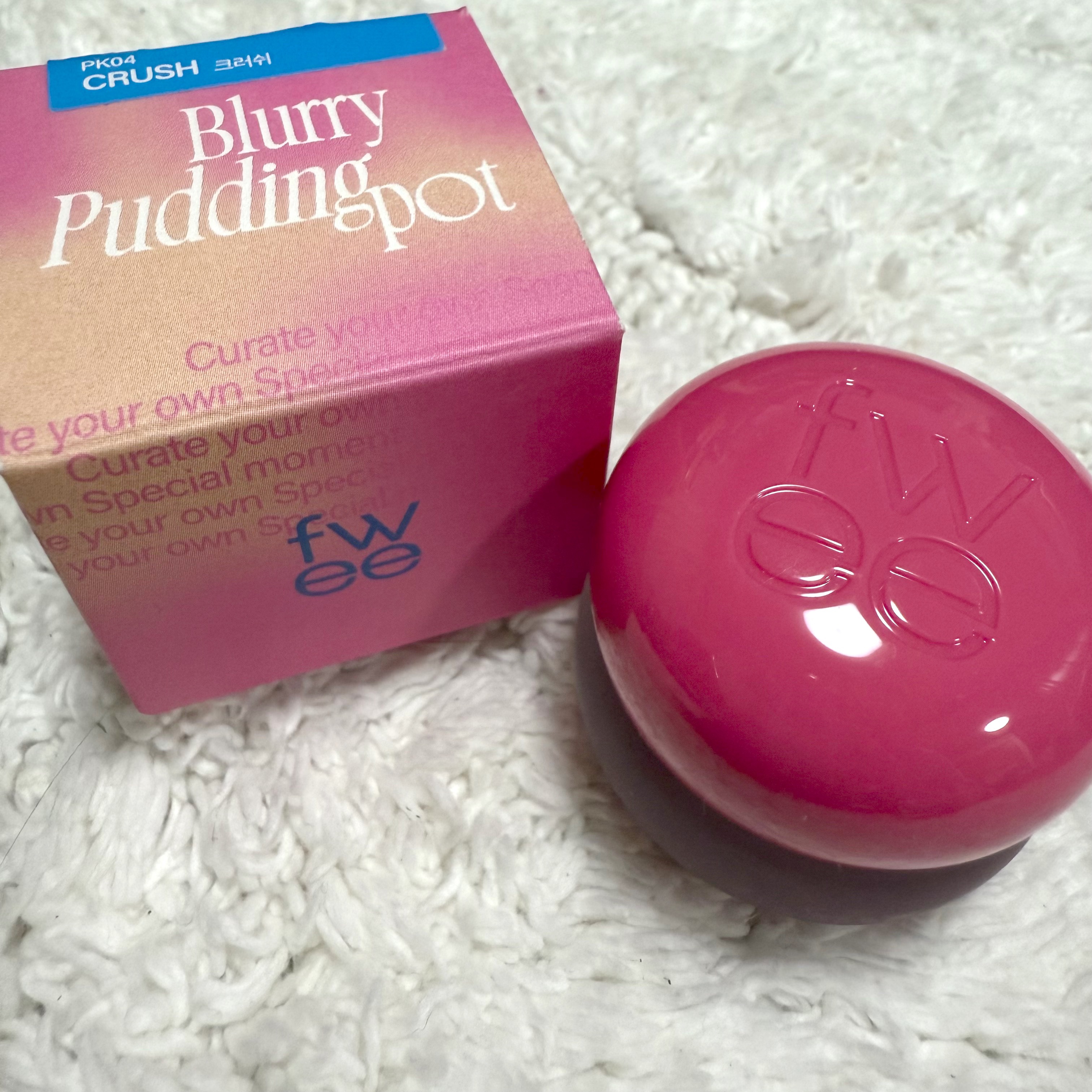 リップアンドチーク ブラーリープリンポット/fwee/口紅を使ったクチコミ（1枚目）