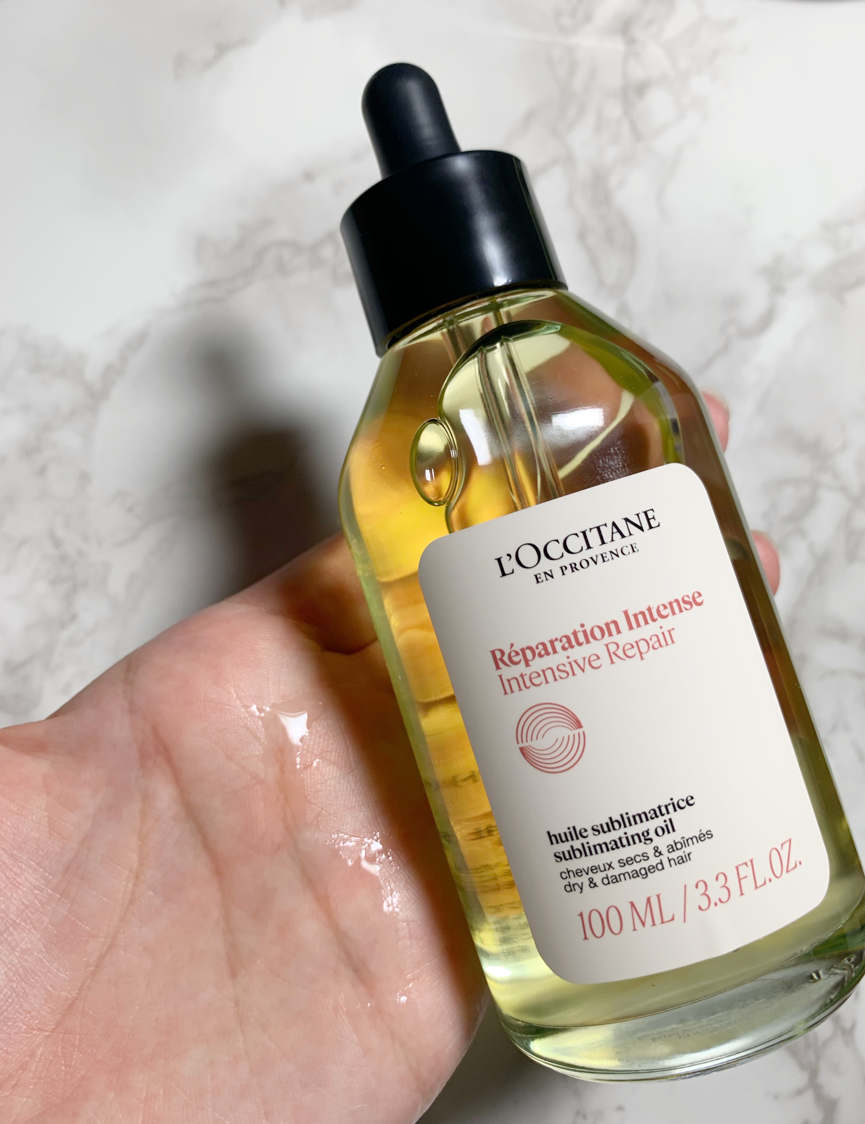 インテンシヴリペア ヘアオイル 100mL/L'OCCITANE/ヘアオイルを使ったクチコミ（3枚目）