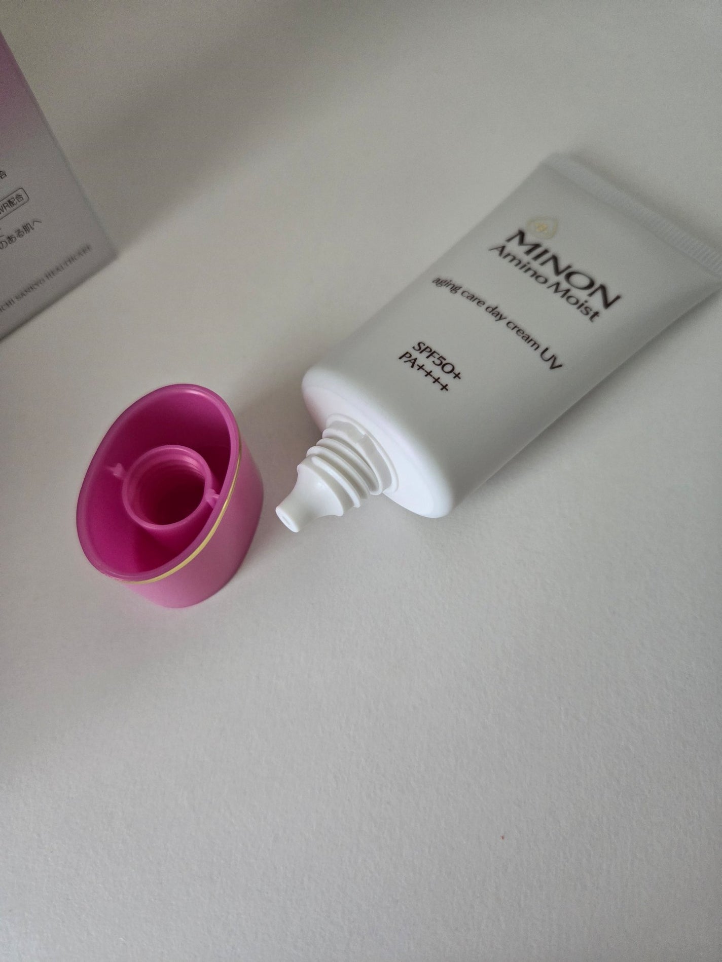 ミノン アミノモイスト エイジングケア デイクリームUV/ミノン/日焼け止めクリームを使ったクチコミ(5枚目)