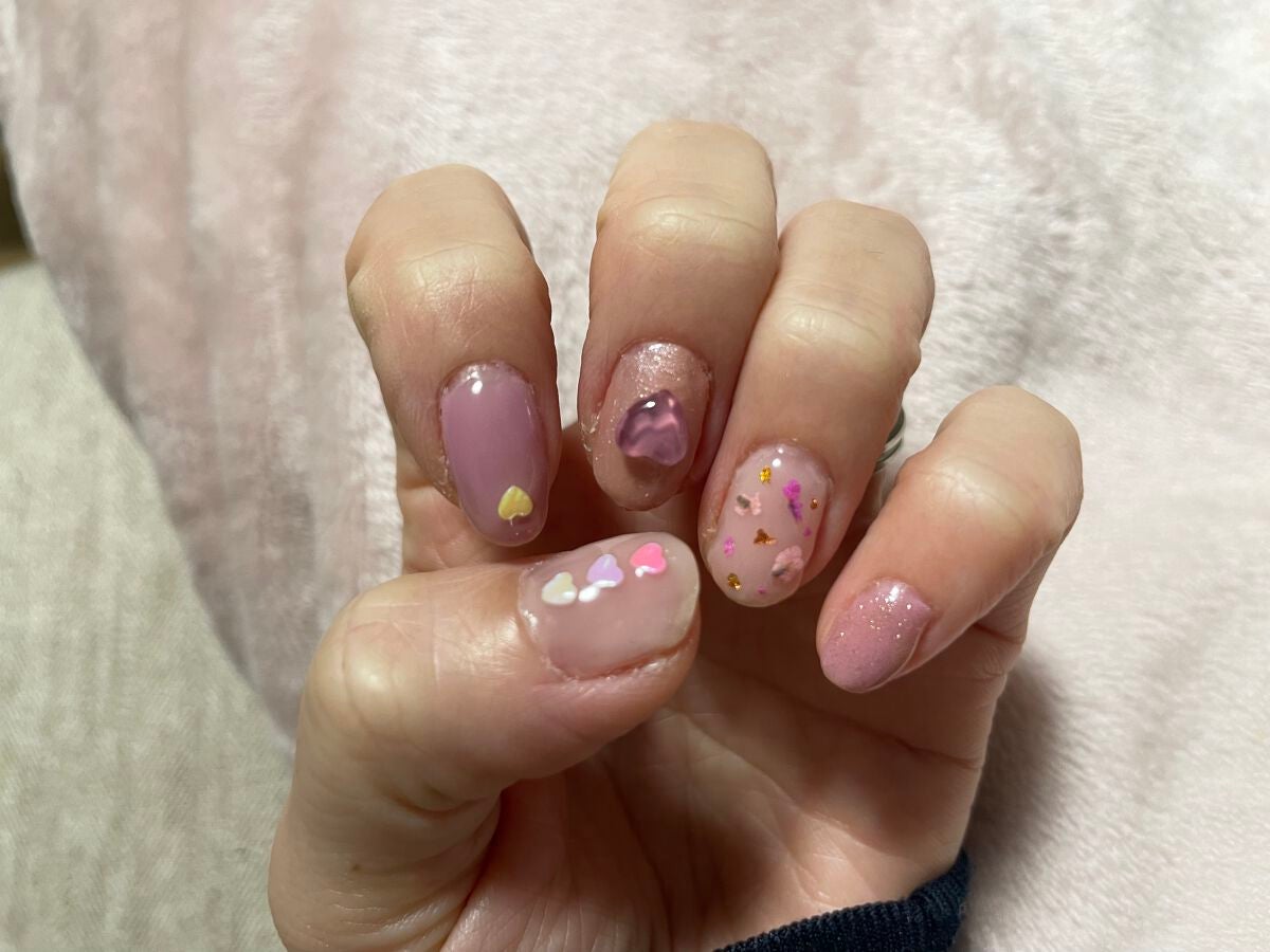 ジェルネイル(ライト対応)/セリア/ジェルネイルを使ったクチコミ(1枚目)