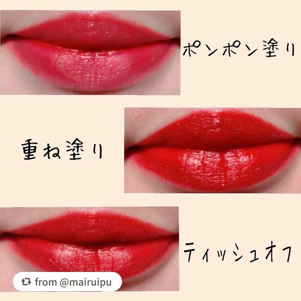 スパークリンググリッター ティント 2019 Holiday Limited Edition/innisfree/口紅を使ったクチコミ(3枚目)
