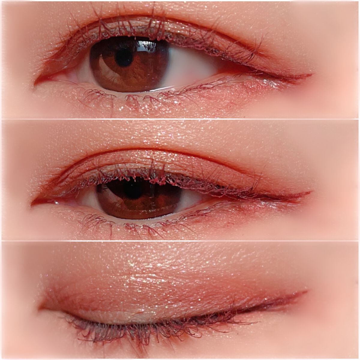 リキッドアイライナーR4 ワインブラウン（ 河北裕介コラボ）【数量限定】/ラブ・ライナー/リキッドアイライナーを使ったクチコミ（3枚目）