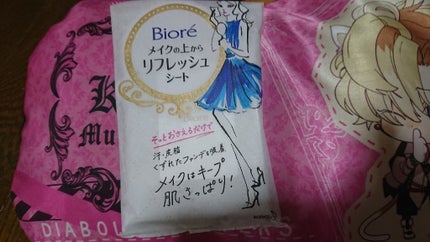 メイクの上からリフレッシュシート/ビオレ/フェイスシートを使ったクチコミ(1枚目)