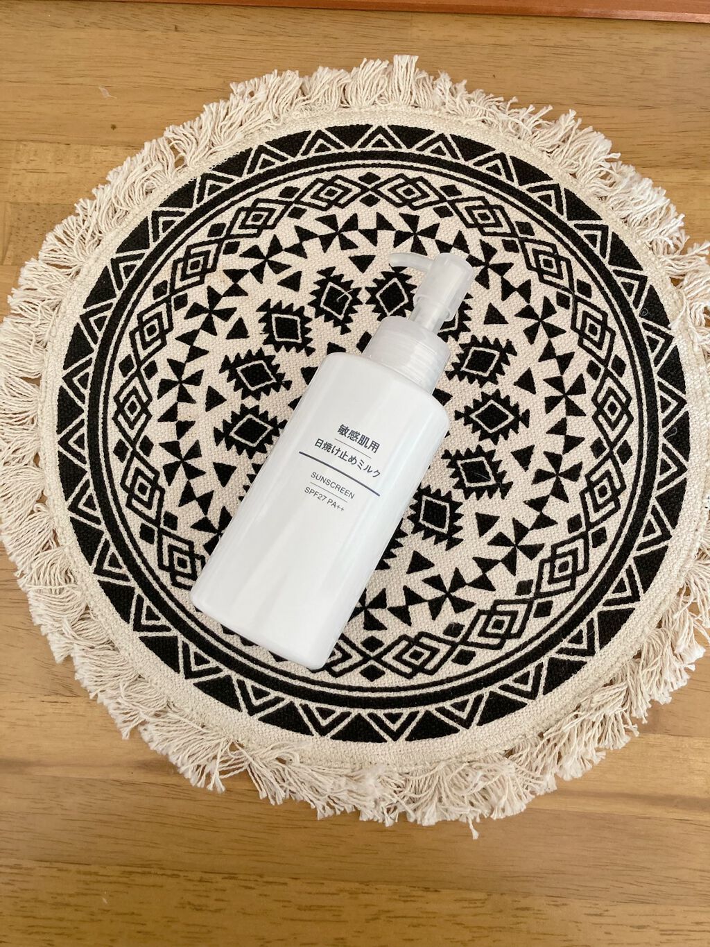 敏感肌用 日焼け止めミルク SPF27・PA++/無印良品/日焼け止めミルクを使ったクチコミ(1枚目)