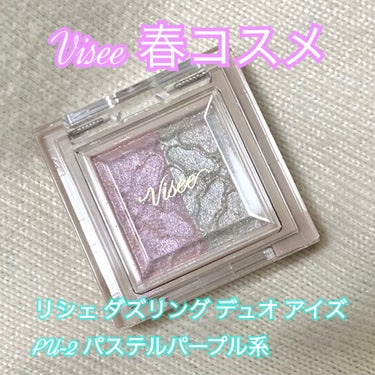 リシェ ダズリング デュオ アイズ/Visée/アイシャドウパレットを使ったクチコミ（2枚目）