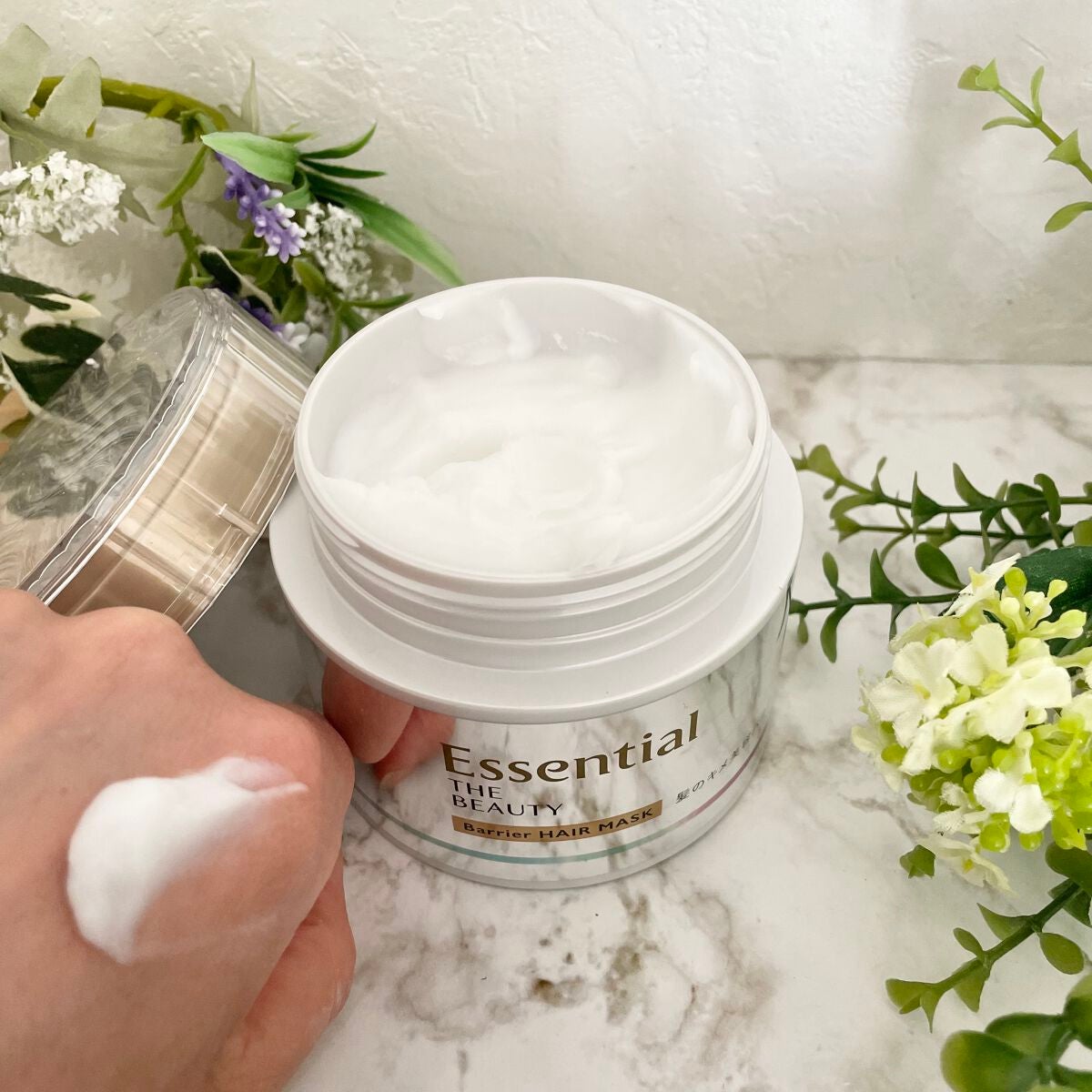 Essential THE BEAUTY 髪のキメ美容バリアヘアマスク/エッセンシャル/ヘアマスク・ヘアパックを使ったクチコミ(3枚目)