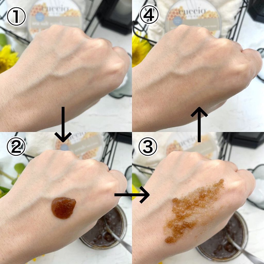 クシオ ウルトラファインシーソルト ミルク&ハニー/CUCCIO NATURALE/ボディスクラブを使ったクチコミ(4枚目)