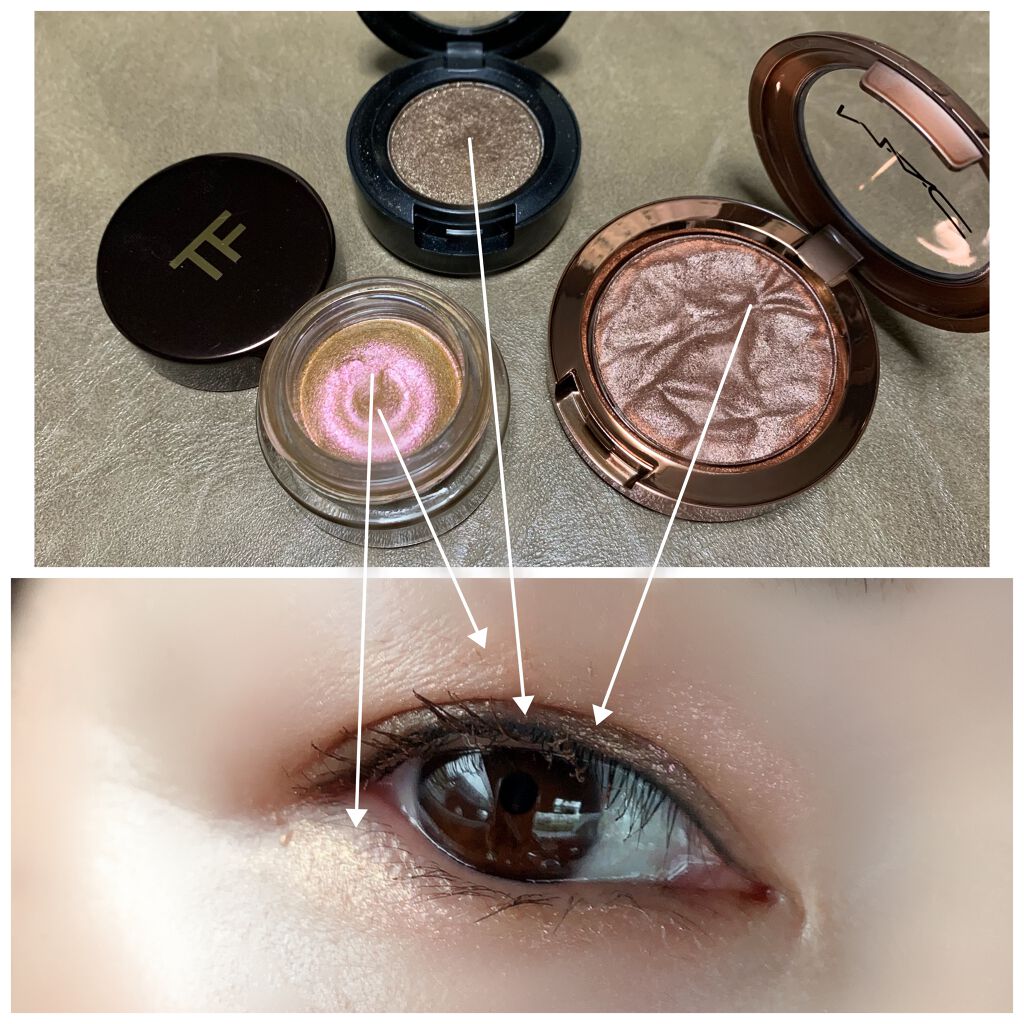 フォイルド シャドウ サンド トロペ/M・A・C/単色アイシャドウを使ったクチコミ（2枚目）